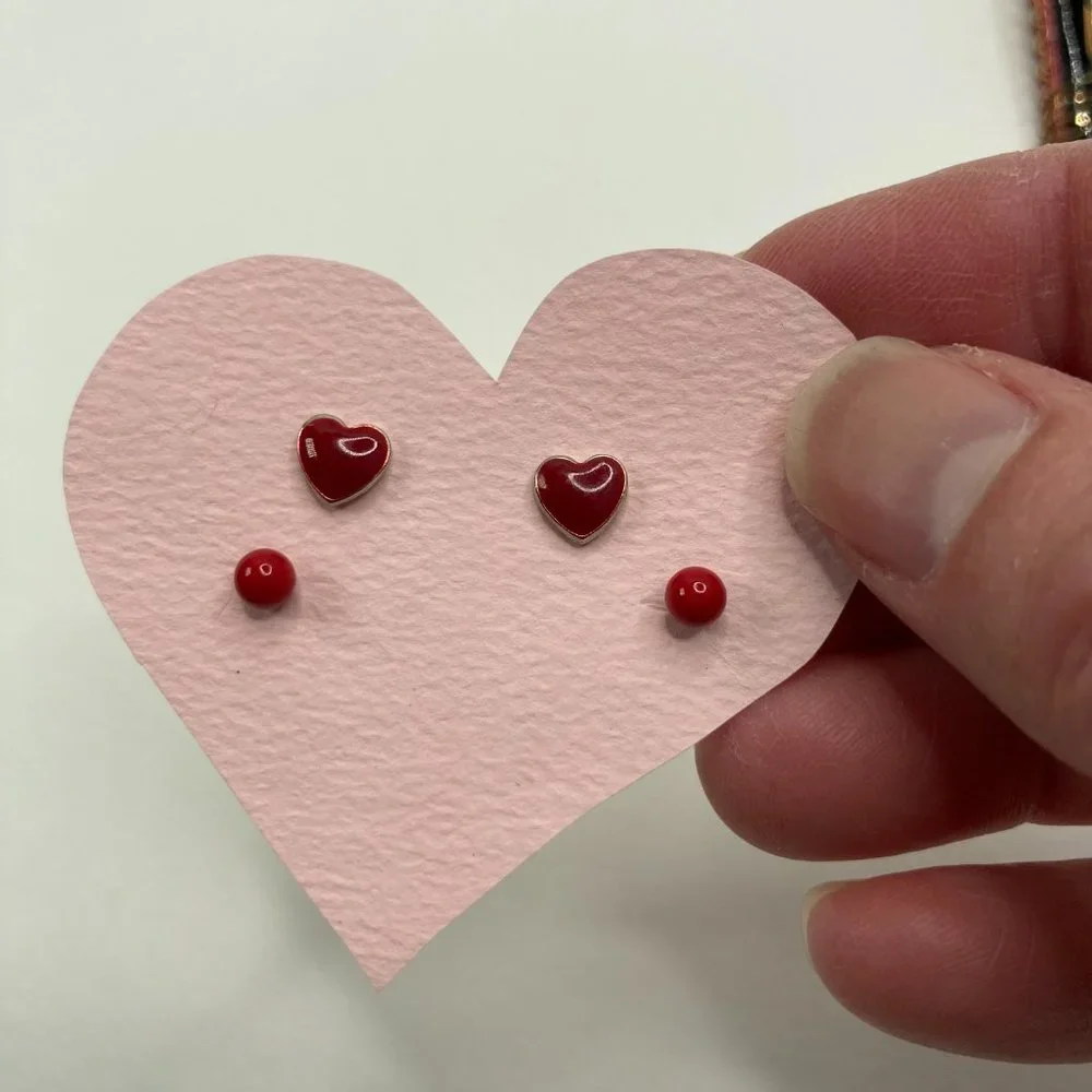 Heart Valentine Earrings and Brooches Enamel Pin